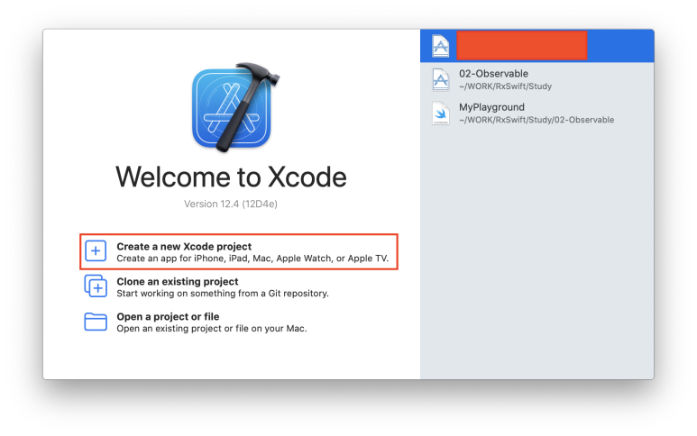 Xcode 프로젝트 생성